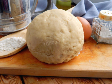 Mineral water dough for dumplings