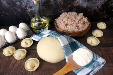 Dough for dumplings with milk