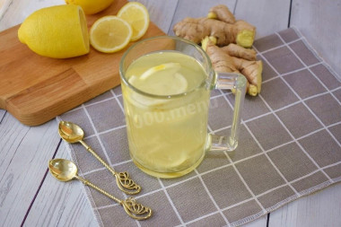 Ginger tea with lemon for weight loss