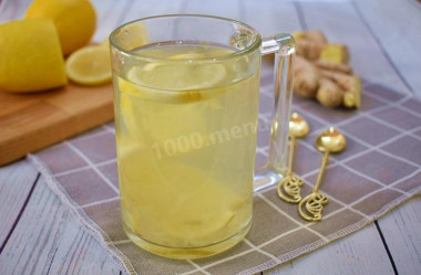 Ginger tea with lemon for weight loss