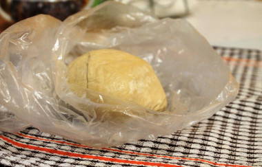 Kystyby potato dough with wheat flour