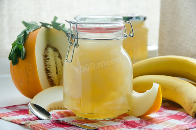 Banana and melon jam