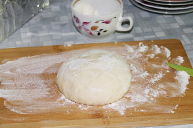 Dough for tortillas without yeast