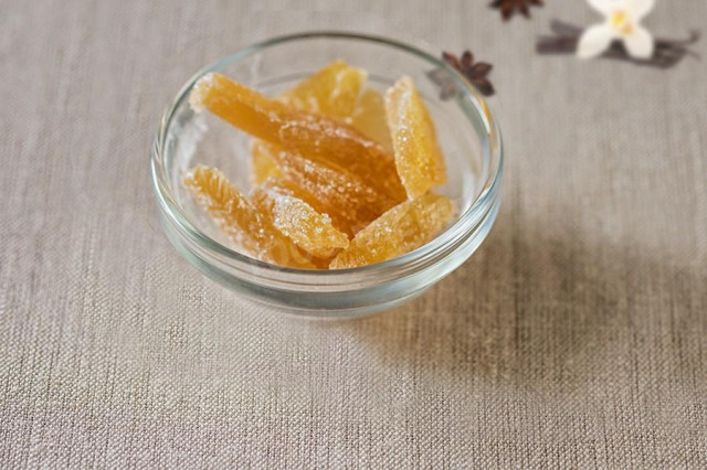 Jerusalem artichoke candied fruits