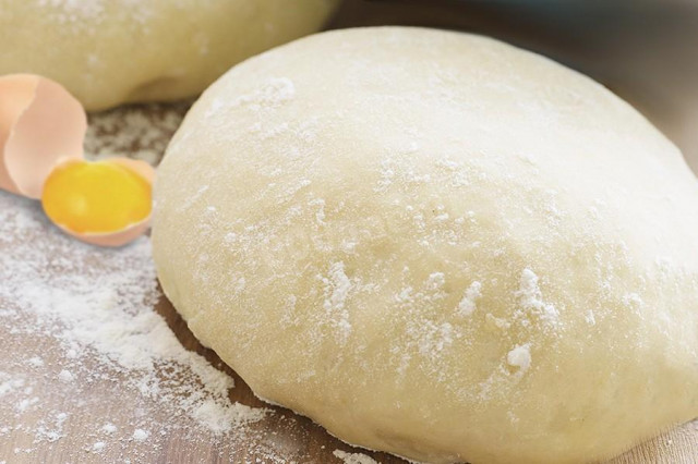 Dough in water and butter for pies with dry yeast