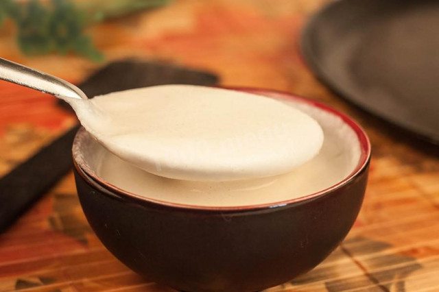 Dough for pancakes with holes in milk and vegetable oil