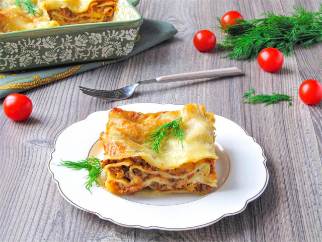 Meat lasagna