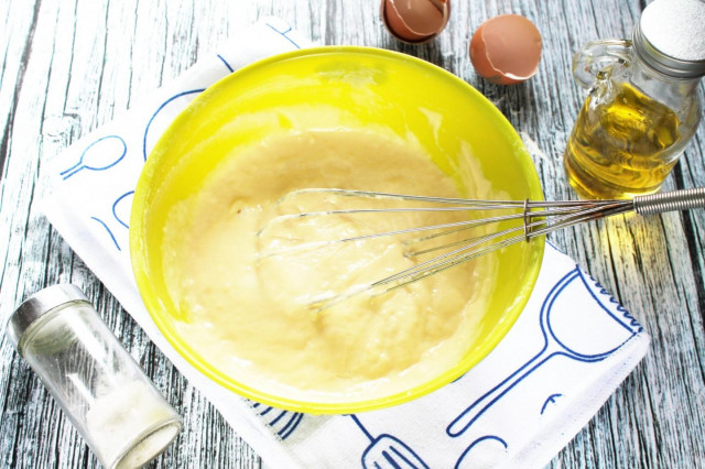 Aspic dough with mayonnaise and kefir