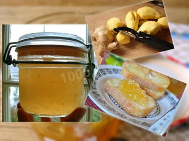 Jam without cooking ginger lemon honey