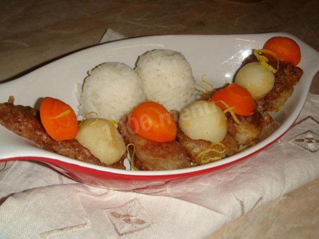 Hake in walnut breading