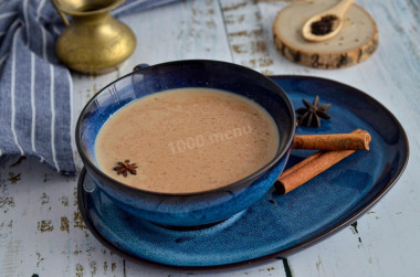 Masala tea with milk