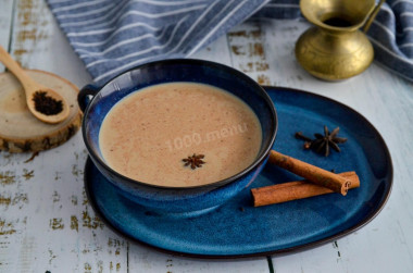 Masala tea with milk