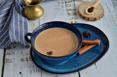 Masala tea with milk