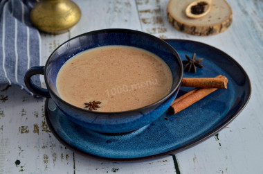 Masala tea with milk