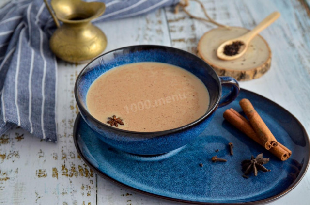 Masala tea with milk