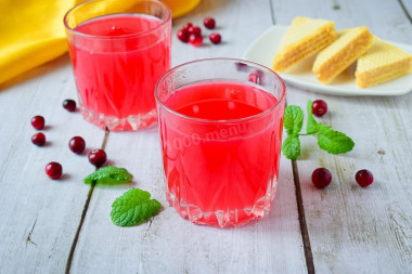 Cranberry jelly with starch