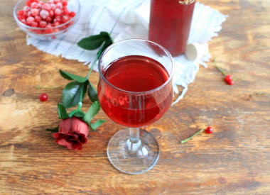 Homemade red currant wine