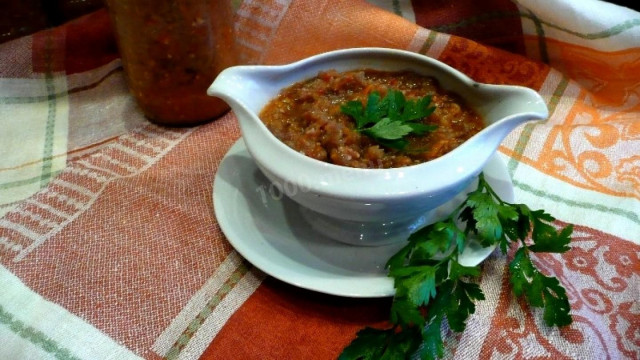 Caviar from zucchini and eggplant for winter