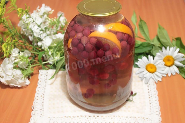 Gooseberry compote with orange