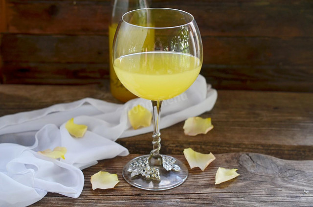 Homemade yellow plum wine