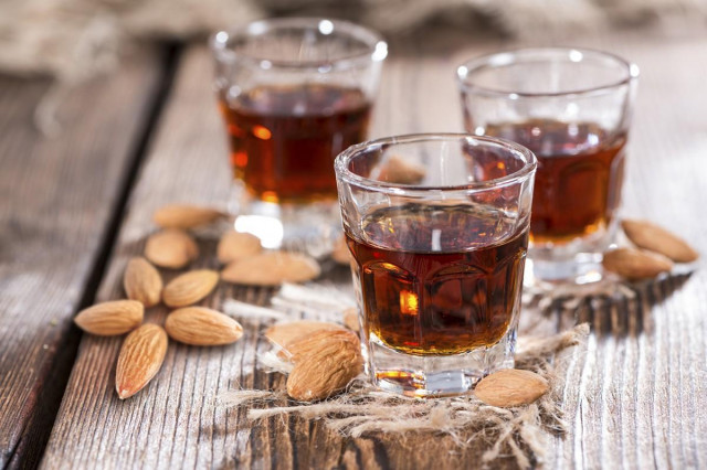 Amaretto with bitter almonds