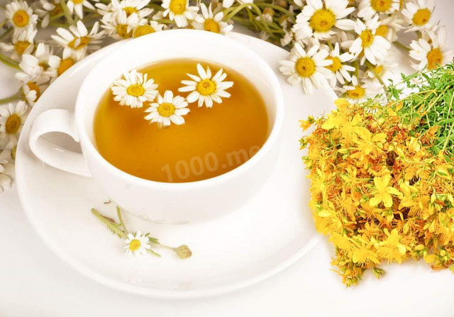 Chamomile St. John's wort tea