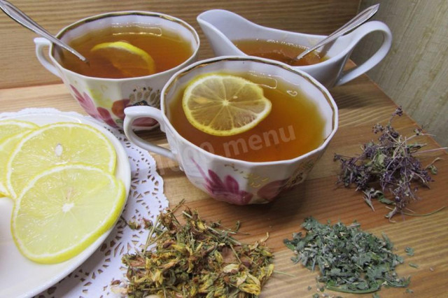 St. John's wort oregano mint tea