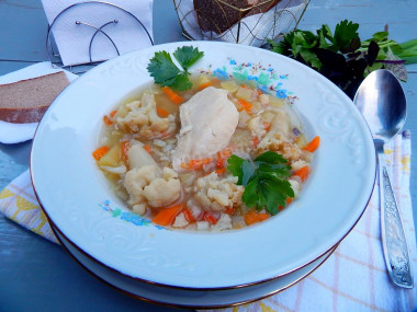 Turkey fillet soup