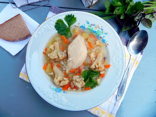 Turkey fillet soup