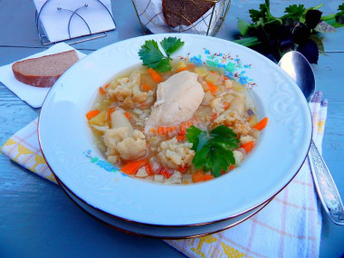 Turkey fillet soup