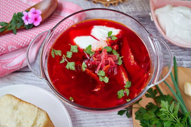 Borscht without potatoes