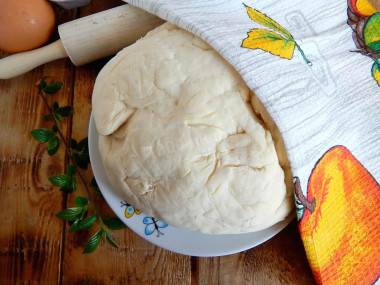 Dough on whey for pies