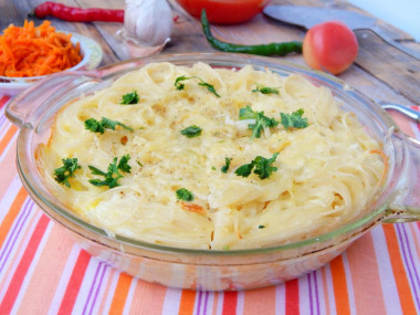 Noodles made from noodles in the oven