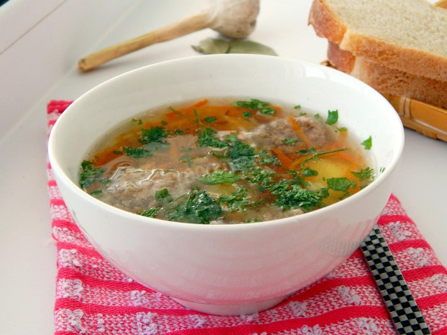 Meatball soup