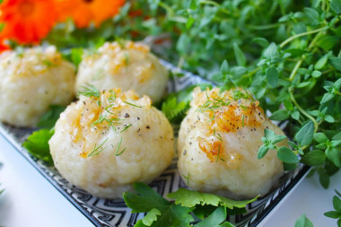 Potato dumplings with meat