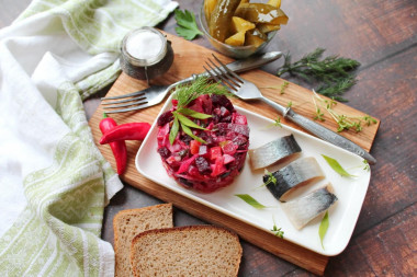 Vinaigrette with herring classic