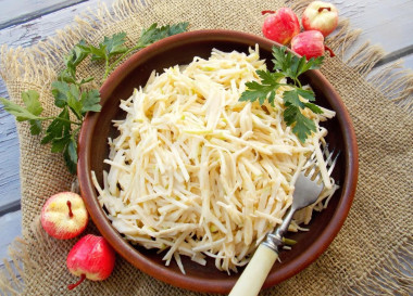 Celery root salad with apple