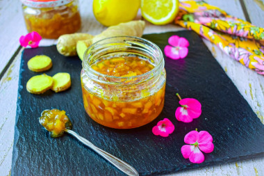 Ginger jam lemon with ginger