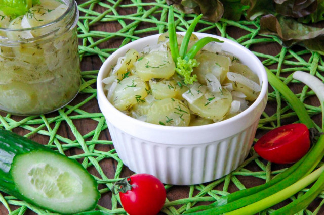 Sliced cucumbers for winter salad