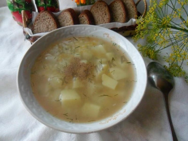 Fish soup of bream ear