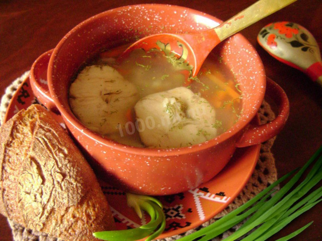 Hake fish soup