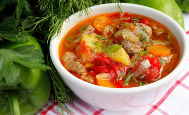 Goulash soup beef