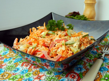 Salad chicken Korean carrot pepper