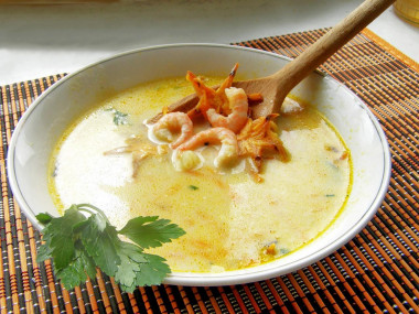 Creamy shrimp soup