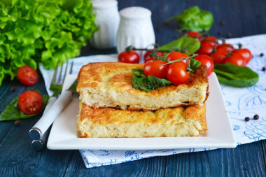 Fish souffle for children in the oven as in kindergarten