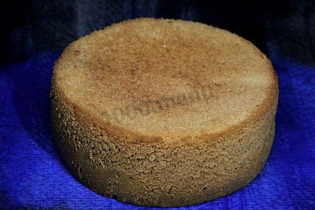 Biscuit in a saucepan on a gas stove