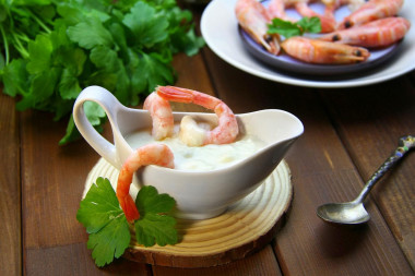 Creamy shrimp sauce