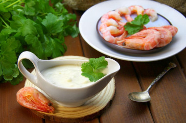 Creamy shrimp sauce