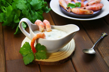 Creamy shrimp sauce