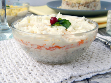 Bunito salad with Korean carrots